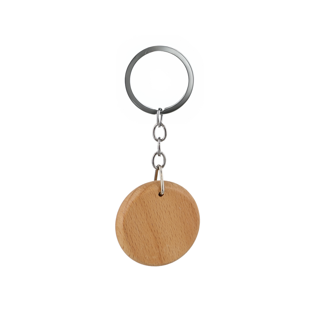 Schlüsselanhänger Holz 4 cm - Rohling für Lasergravur