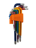 Torx Schlüsselset - 9 Stück, T10-T50, farbig