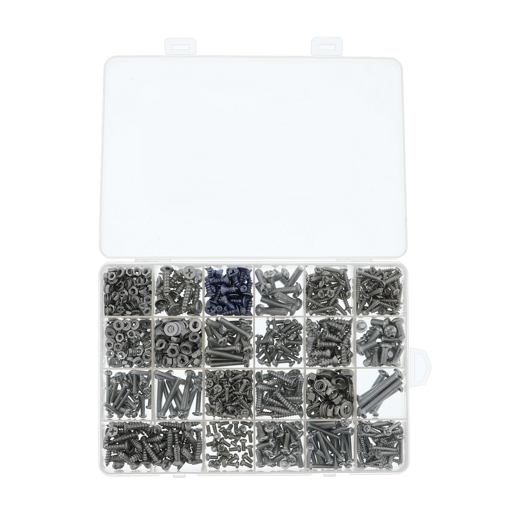 Phillips-head screw set - 300 pieces, M2-M5, galvanized