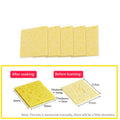 Soldering Sponge 62 x 62 x 5 mm - for Soldering Station, Yellow