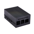 Custodia in alluminio nera per Raspberry Pi 4, ventola inclusa