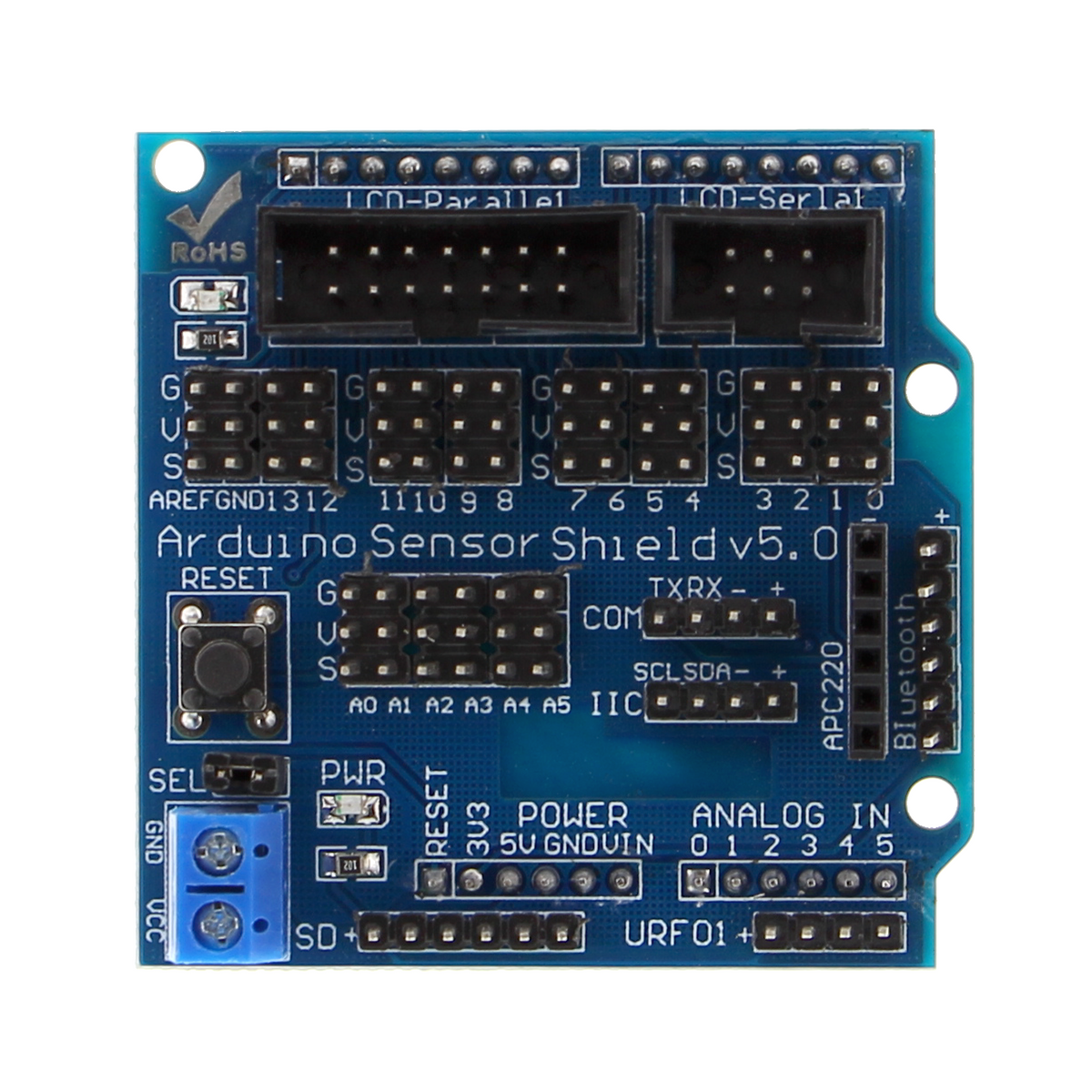 Sensor Shield V5.0 - Erweiterungsplatine für Arduino UNO und MEGA