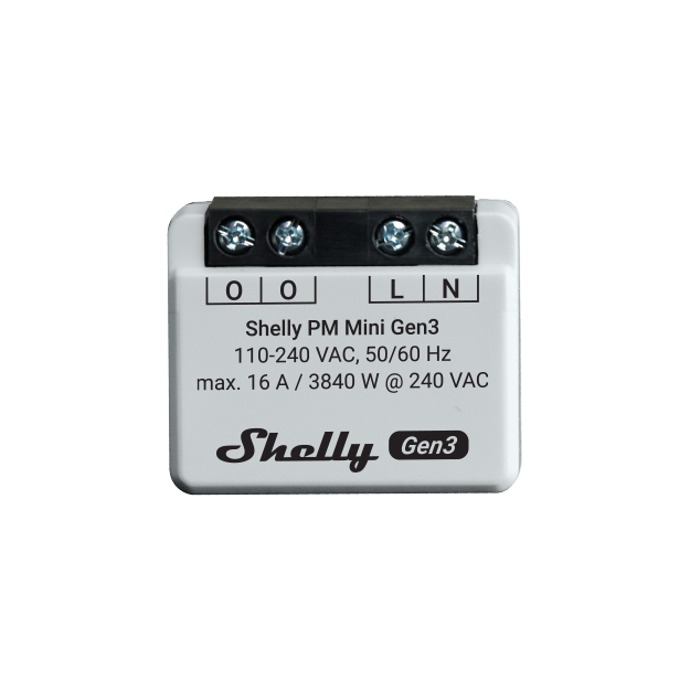 Shelly · energiemeter voor inbouw "PM Mini Gen. 3" WLAN BT