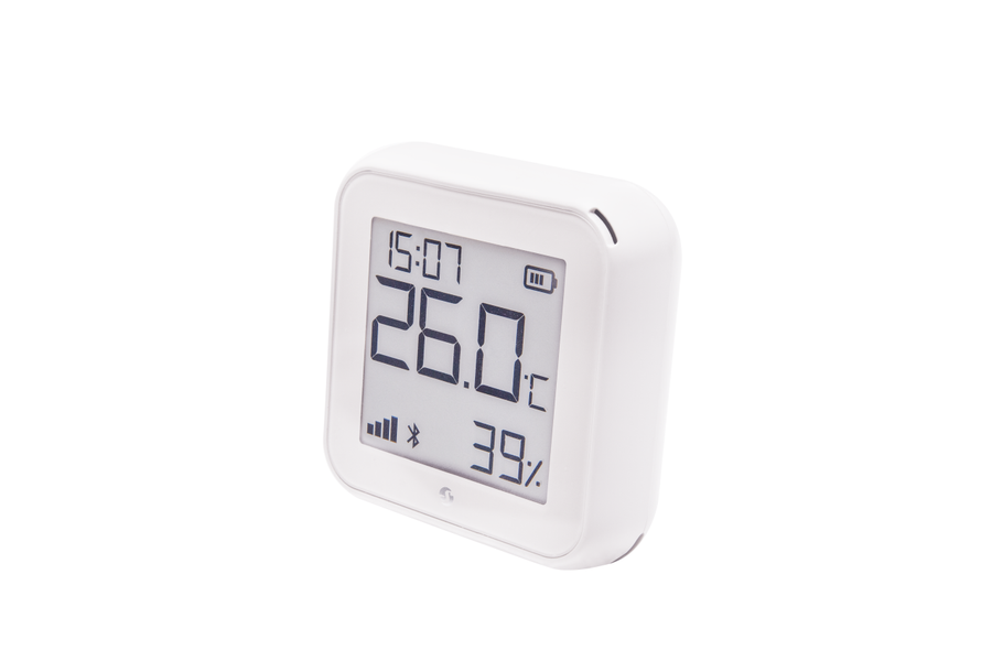 Shelly · Plug & Play · "H&T Gen. 3 Matte White" · Temperatur- & Feuchtigkeitssensor · WLAN · BT · US