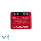 Shelly · inbouw · "1PM Mini Gen. 3" · relais · max 8A · 1 kanaal · meetfunctie · WLAN · BT