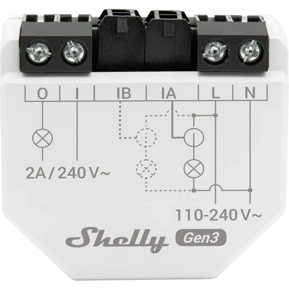 Shelly · inbouw · "EM Gen3" · incl. 1x 50A-klem · energiemeter · meetfunctie · wifi