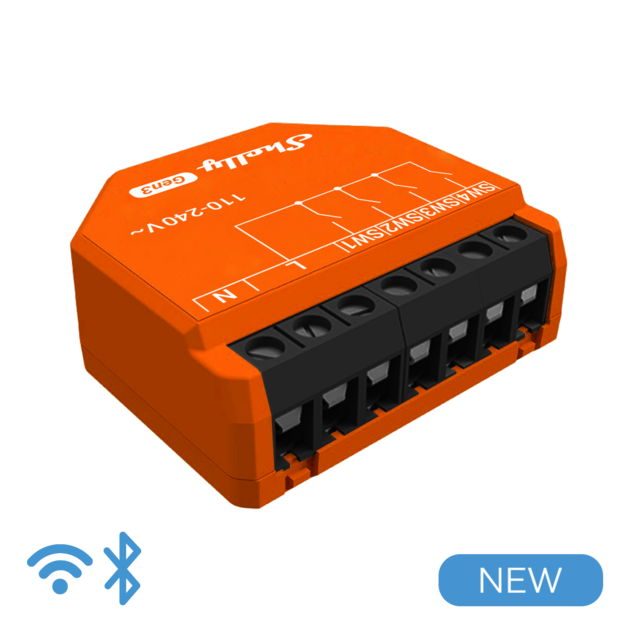 Shelly · inbouw · "i4 Gen3" · scène-activering · WLAN · BT