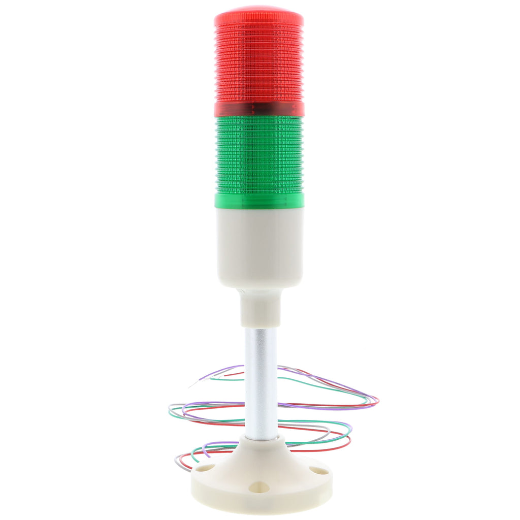Semáforo - Rojo / Verde, con alarma - 12V (LED)