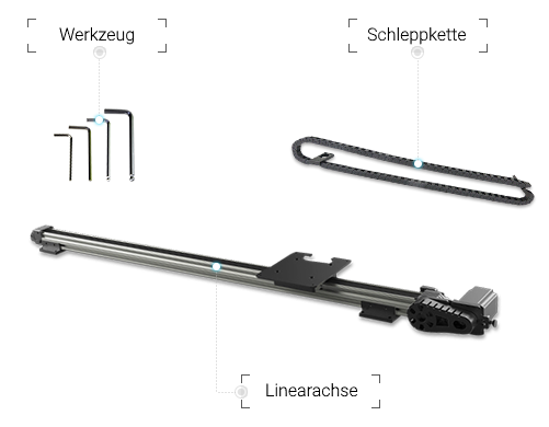 Kit de rail coulissant - axe linéaire pour DOBOT