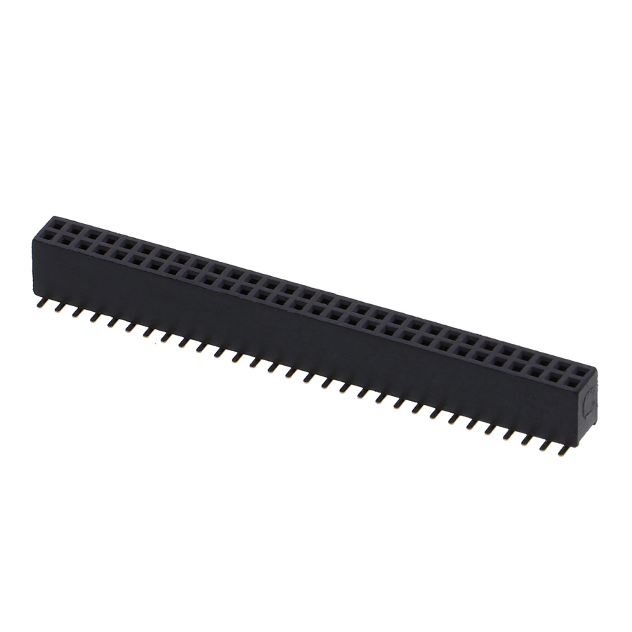 SMD-busconnector 2×30 pin 1,27 mm – vrouwelijke header (SMT), 60-polig
