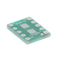 SOT23 / SOP-10 / UMAX naar DIP-adapterprintplaat – SMD-naar-DIP-breakout (0,5 mm & 0,95 mm pitch)