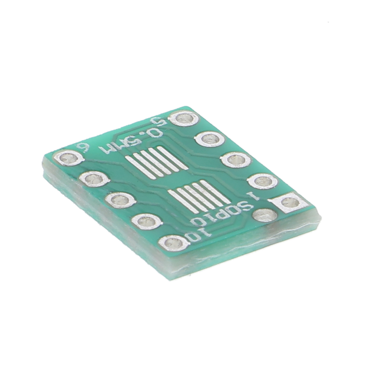 Basetta adattatrice SOT23 / SOP-10 / UMAX su DIP – breakout da SMD a DIP (passo 0,5 mm e 0,95 mm)