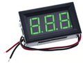 Voltímetro de 0 - 100V con indicador de segmentos - color de iluminación verde