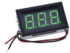 Voltímetro de 0 - 100V con indicador de segmentos - color de iluminación verde