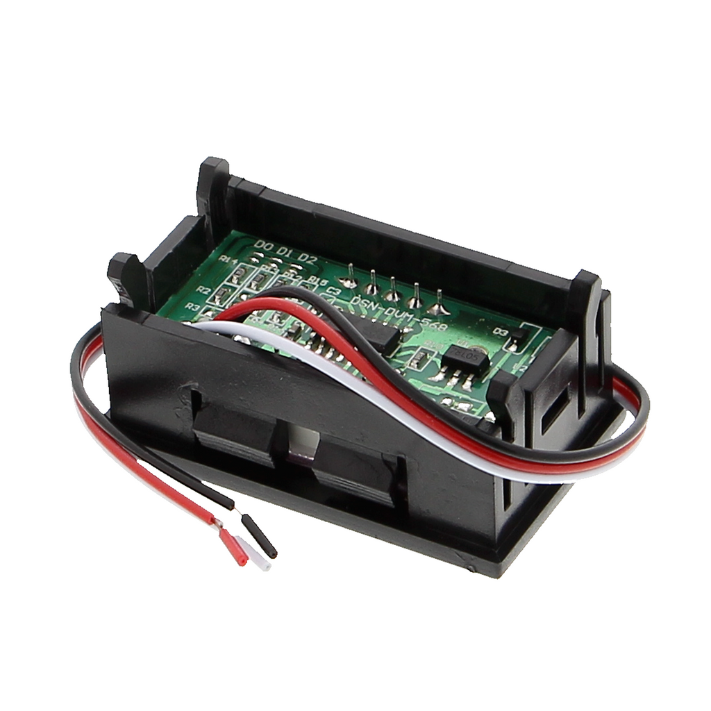 Voltmetro 0 - 100 V con display a segmenti - colore di illuminazione rosso