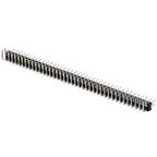 Stiftbus 2-reihig / dubbele rij haaks - 2x40 pinnen, 2,54mm steekmaat