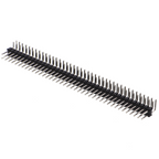 Stiftbus 2-reihig / dubbele rij haaks - 2x40 pinnen, 2,54mm steekmaat