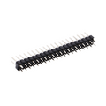 2x20-pin header - 2.54 mm pitch, straight, black