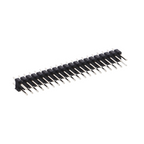 2x20-pin header - 2.54 mm pitch, straight, black