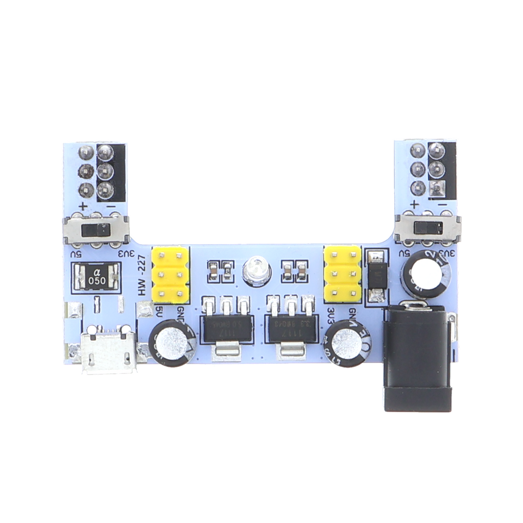 Module d’alimentation pour breadboards, Micro-USB / DC - 3.3V, 5V