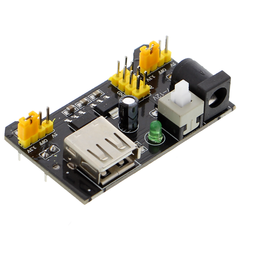 Modulo di alimentazione per breadboard, tipo MB102 - 3.3V, 5V