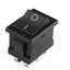 KCD1-B3 rocker switch - 6 pins, 250 V / 6 A, 2-pole
