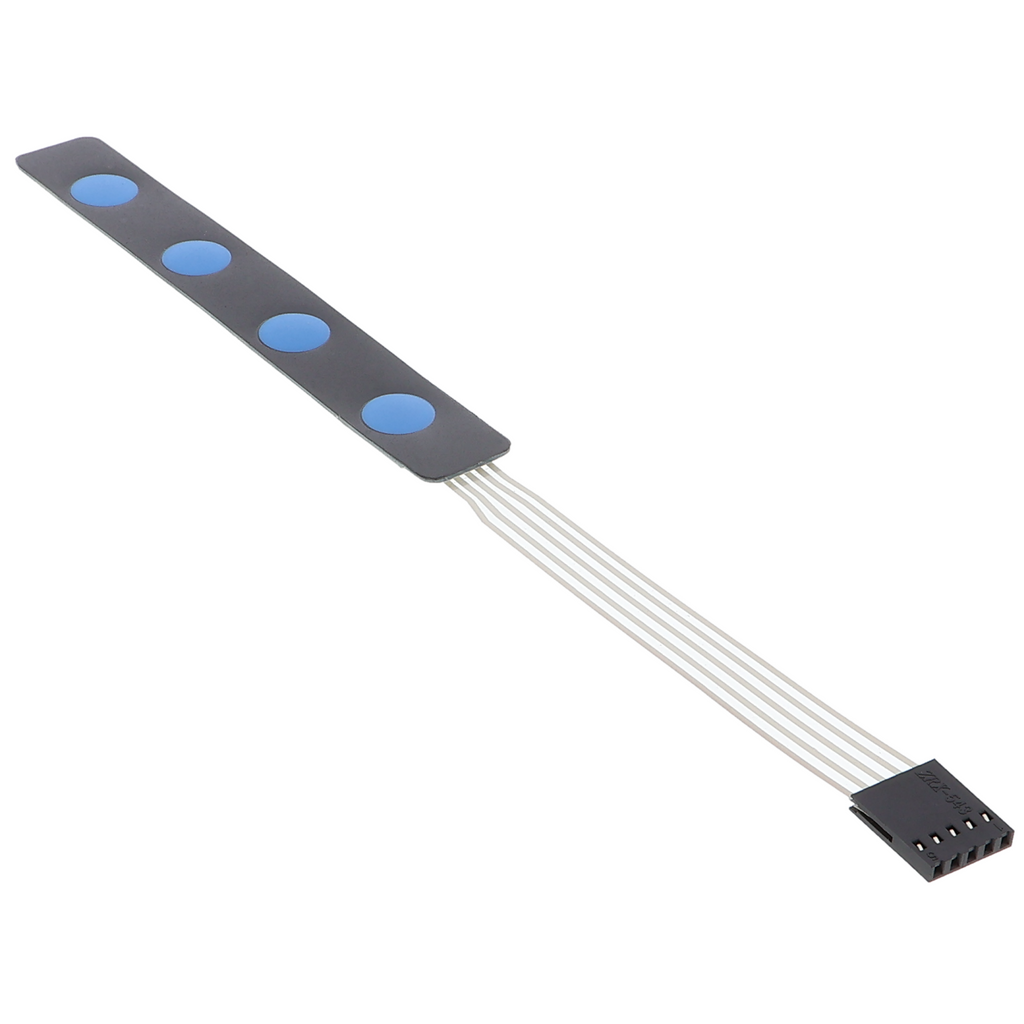 Toetsenveld 1x4 (zelfklevend), blauw