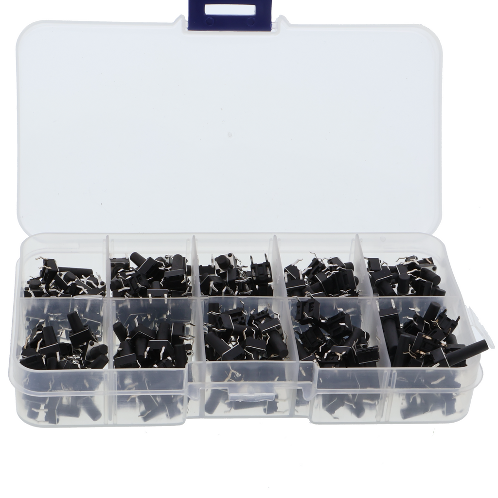 Assortimento di pulsanti 10x20 pezzi 6mm