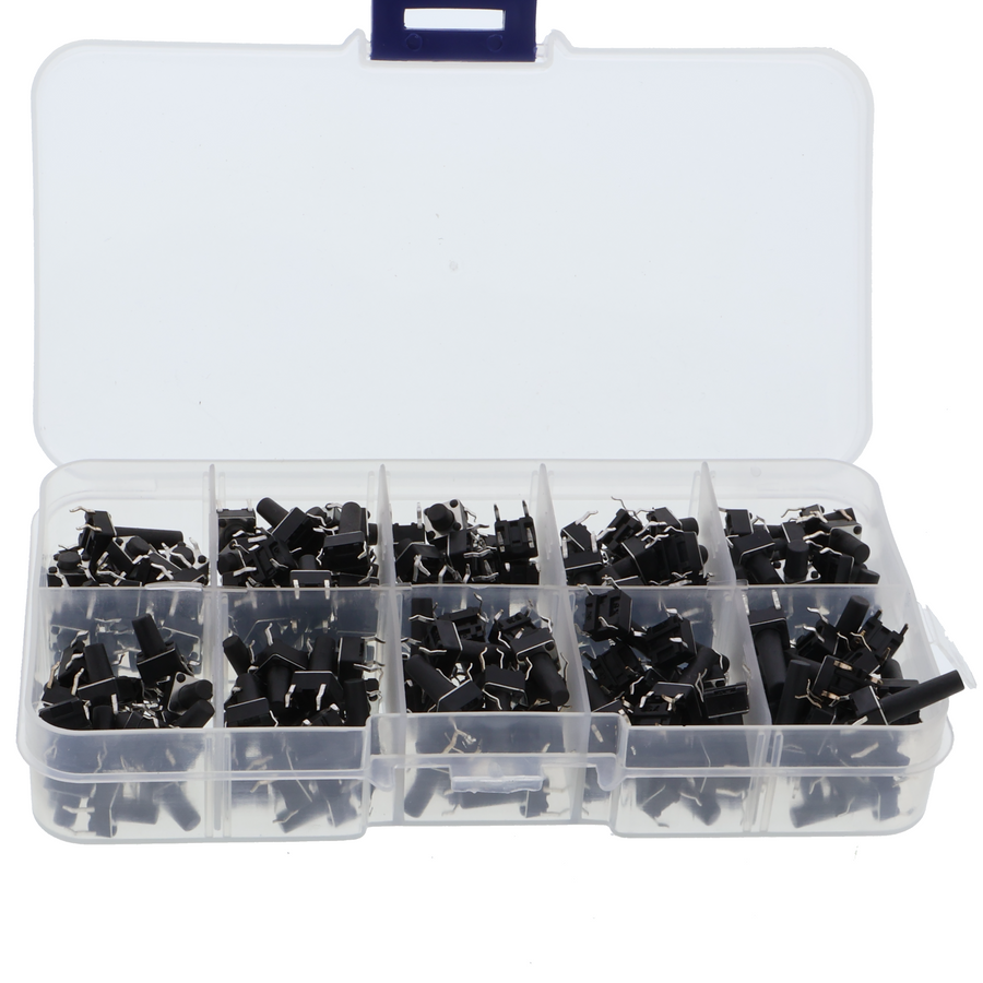 Assortimento di pulsanti 10x20 pezzi 6mm