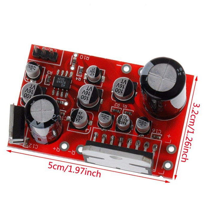 TDA7379 stereo amplifier - 2x 38 W at 4 ohms, AD828 preamp, 12-18 V