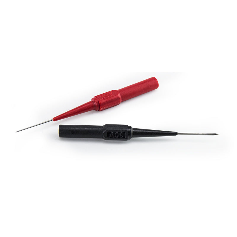 Prüfspitzen Set 0,7 mm - 2 Stück, rot und schwarz, für Bananenstecker