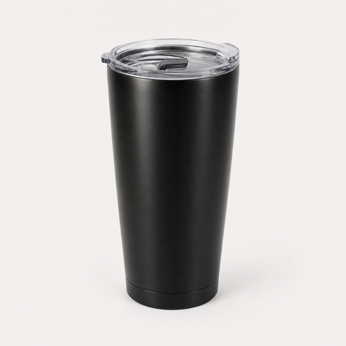 Thermobeker van zwart roestvrij staal (ook voor lasergravure)