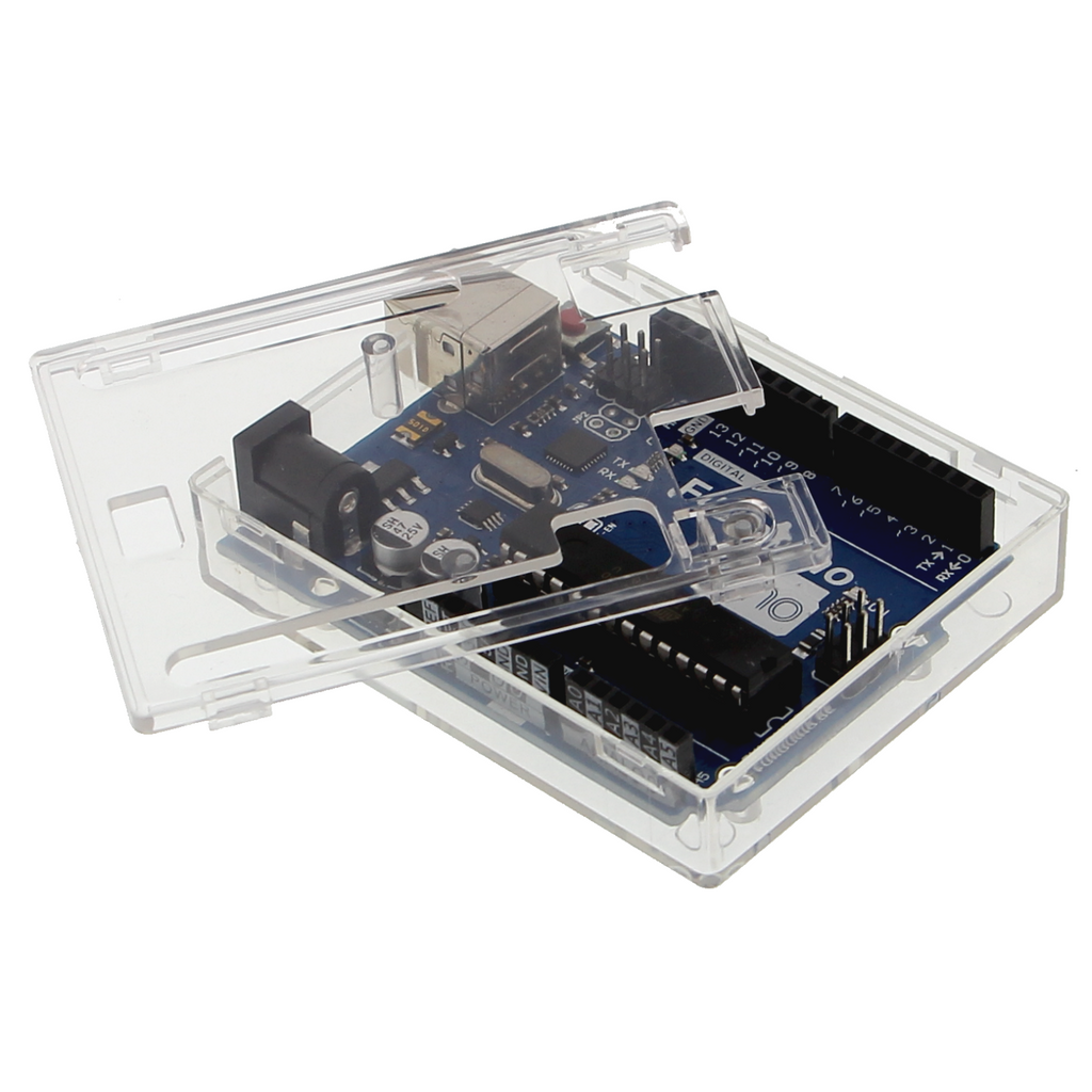 Carcasa de plástico transparente para Arduino UNO