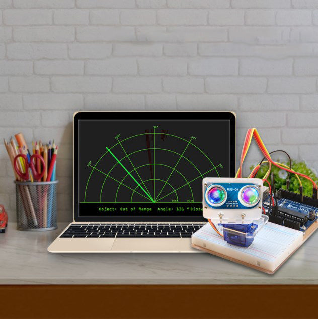 Sensor ultrasónico con iluminación RGB - módulo RUS-04