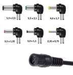 Universal power supply 3-12 V - 30 W, 6 DC plug adapters