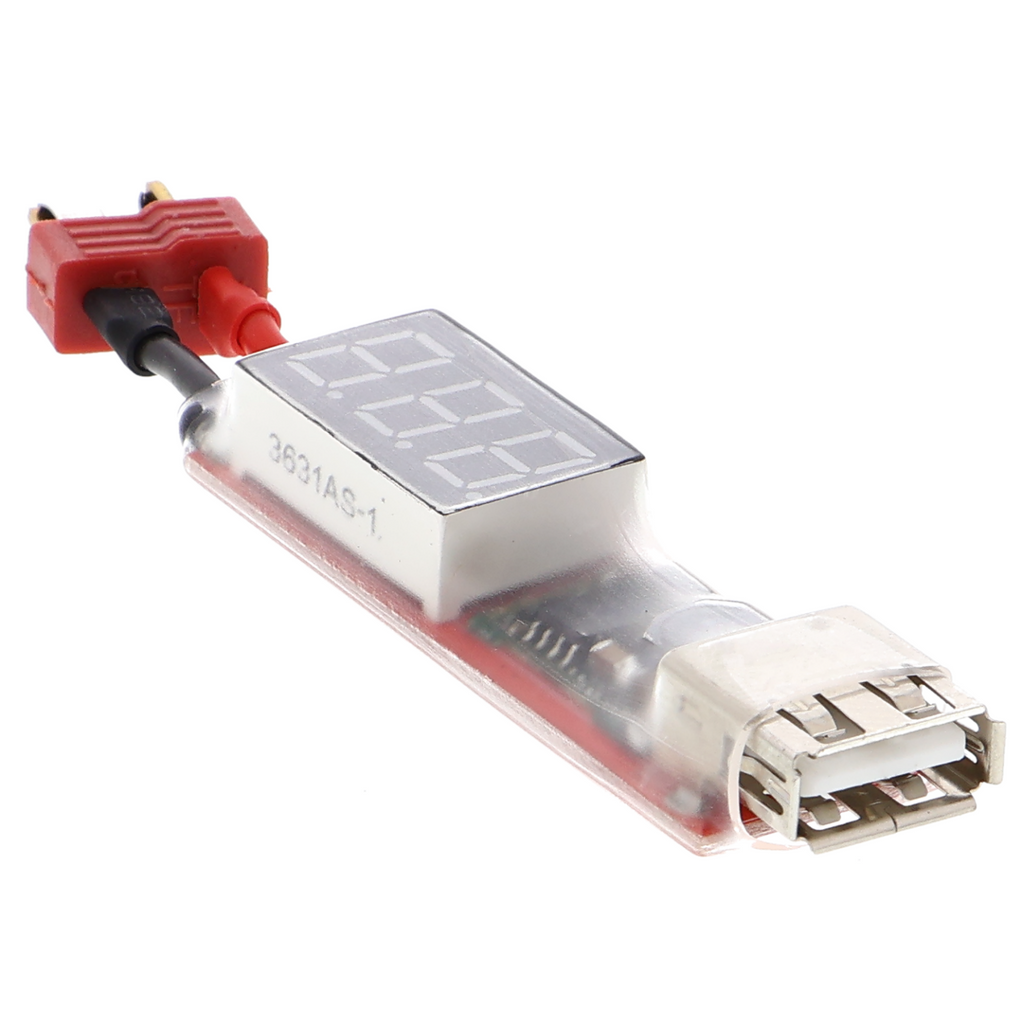 USB-Ladegerät / Lademodul mit T-Plug für 2S-6S-LiPo-Lithiumbatterie