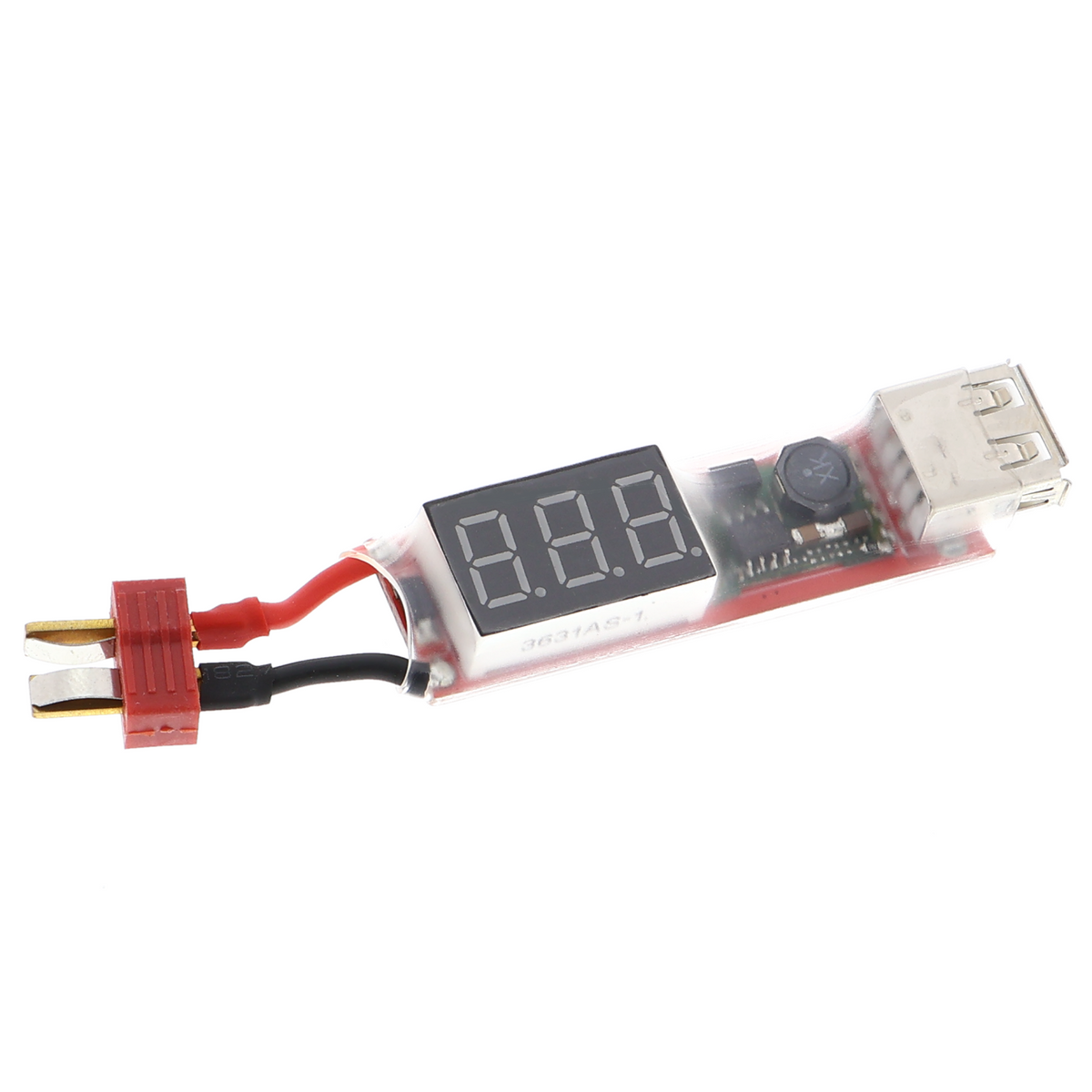 Chargeur / module de charge USB avec prise en T pour batterie au lithium LiPo 2S-6S
