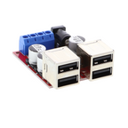 Regolatore di carica USB per smartphone, da DC8V-35V a 5V 8A, 4x USB, per auto / campeggio ecc.