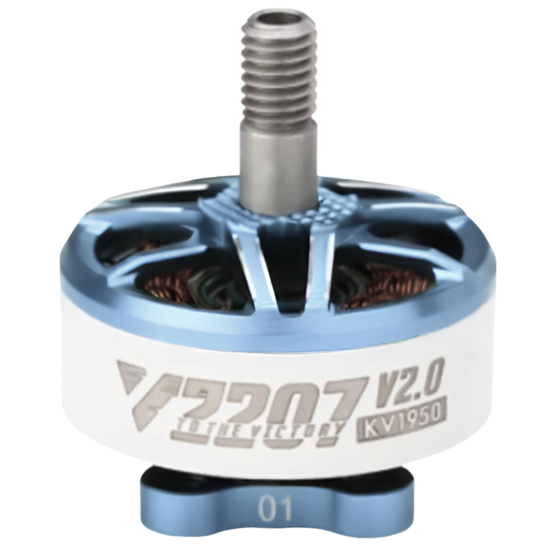 T-Motor Velox V2207 V2 Brushless Motor - 2550 KV, 4S, Eisblau