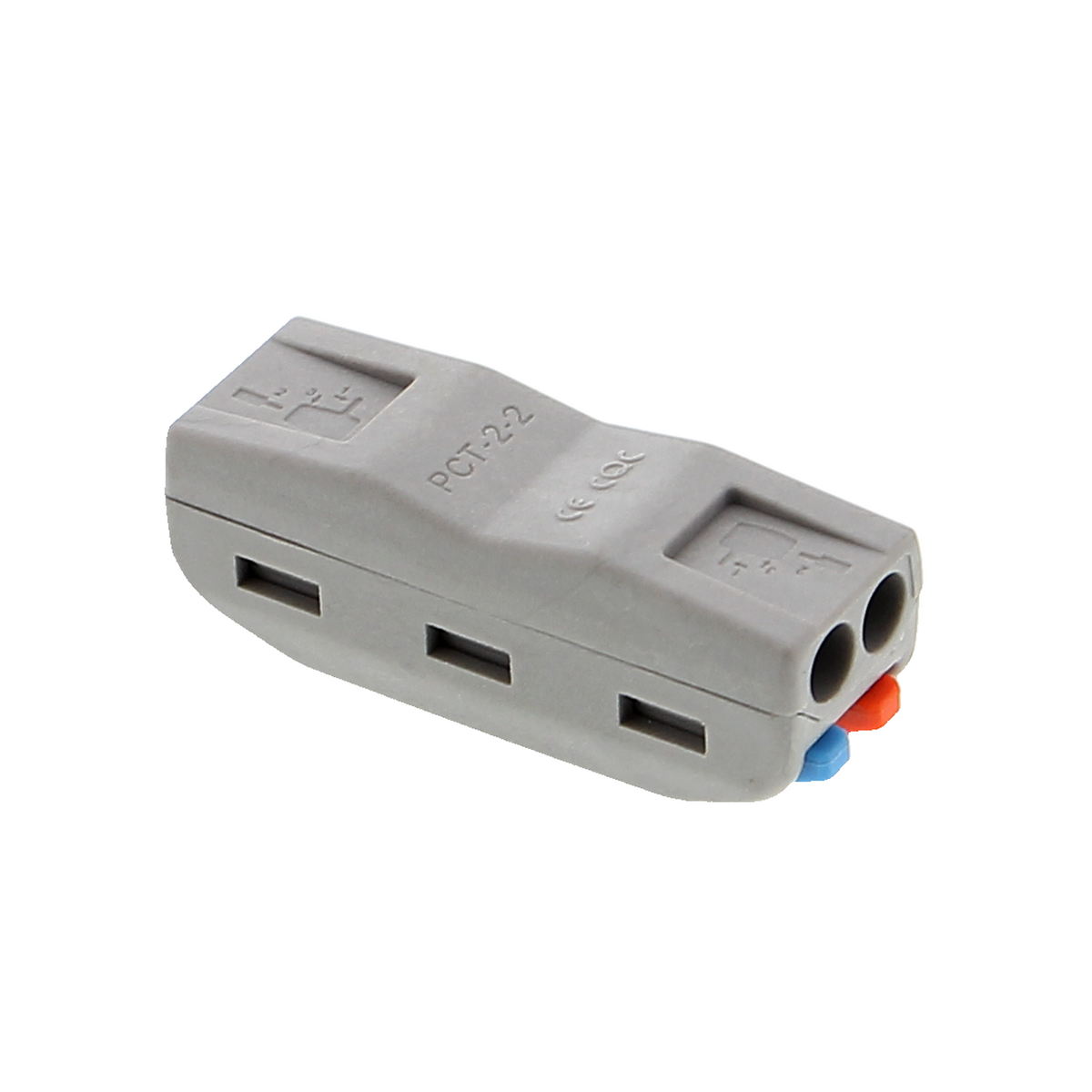 Borne de raccordement - SPL-2P-2P, PCT-2-2, grise