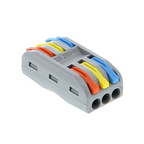 SPL-3P-3P connector terminal - 3-pin, 250 V / 10 A, gray