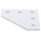 2020 aluminum profile joining plate - 5-hole, 90°, L-shape