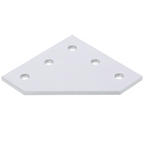 2020 aluminum profile joining plate - 5-hole, 90°, L-shape
