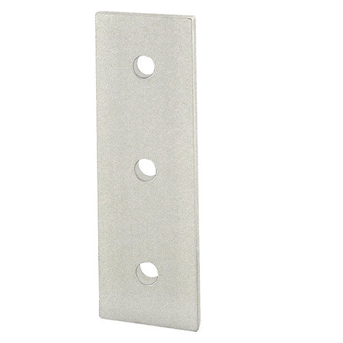 Verbindungsstück für Aluprofil 40 x 40 mm - 3 M8-Gewinde, Aluminium eloxiert