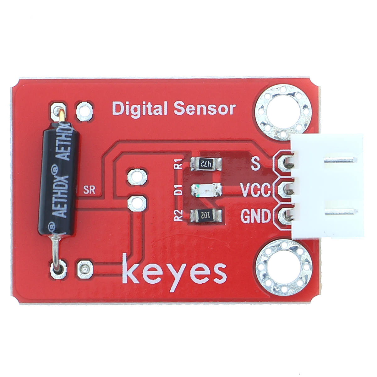 Vibration and Tilt Sensor - up to 10 g, ±90°, XH2.54 3-pin