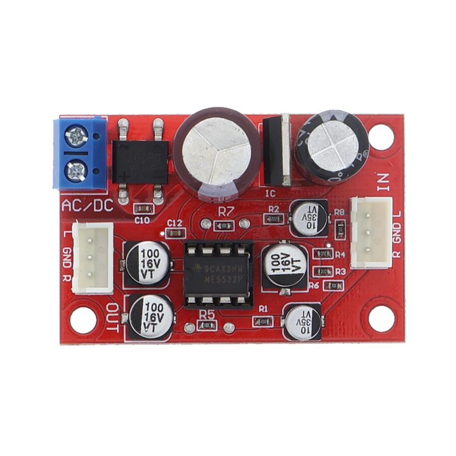 Module préamplificateur / amplificateur stéréo avec puce NE5532