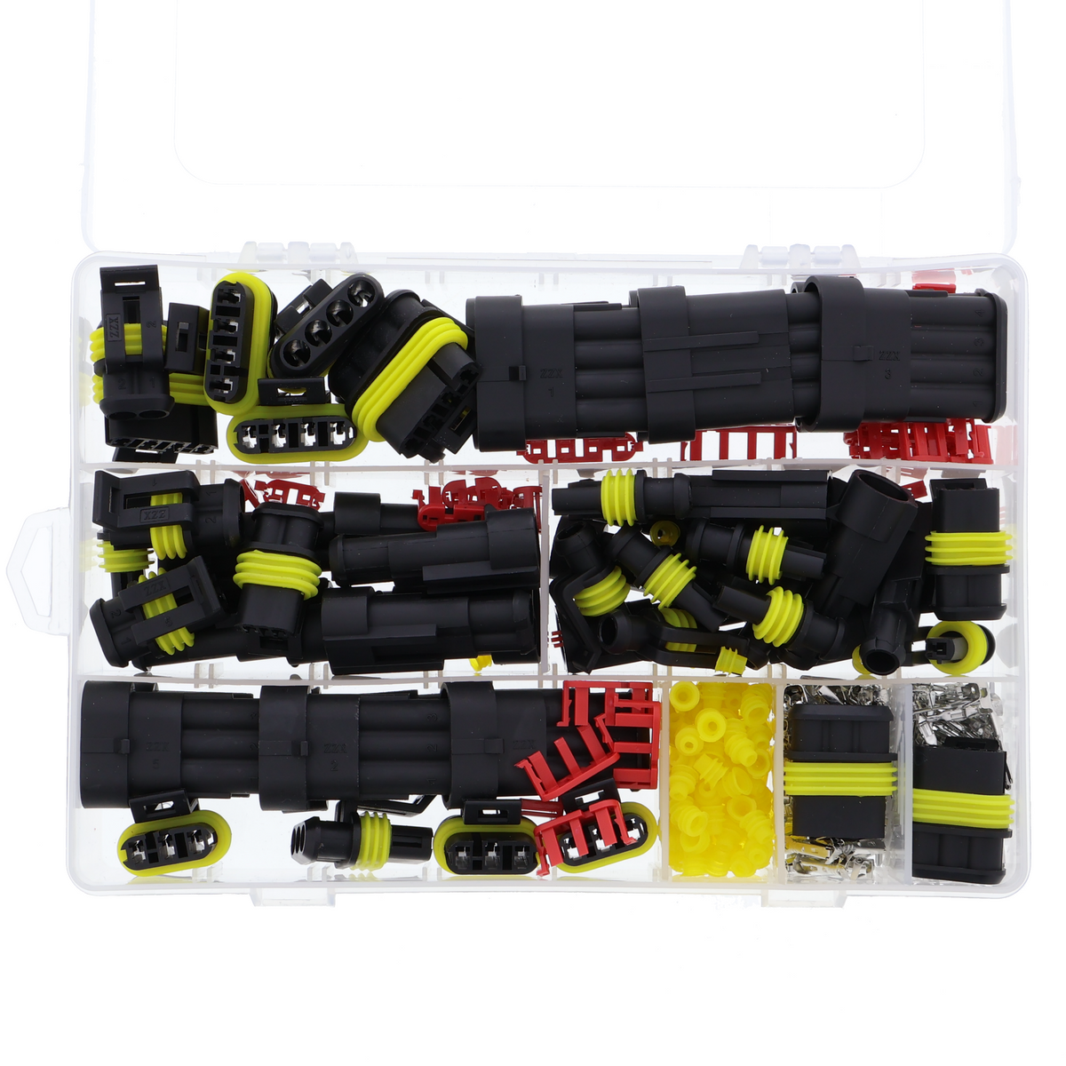 Waterdichte stekkerassortiment 1/2/3/4 pins voor auto's, motoren, boten en vrachtwagens
