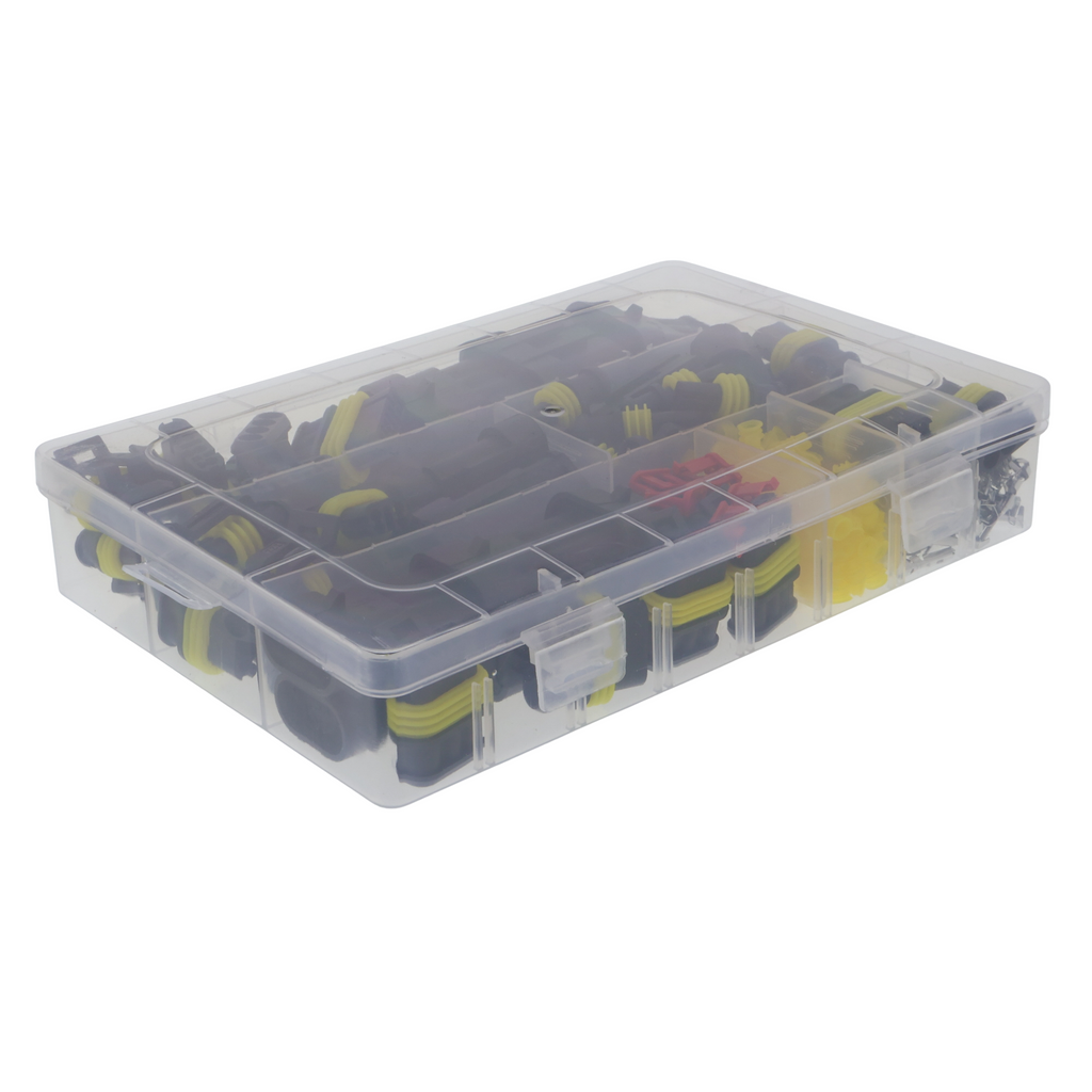 Waterdichte stekkerassortiment 1/2/3/4 pins voor auto's, motoren, boten en vrachtwagens