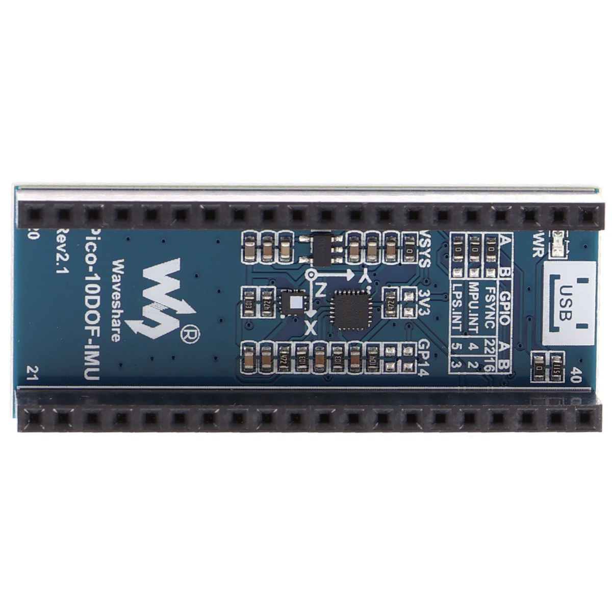 Waveshare pico-10DOF-IMU sensor for Raspberry Pi Pico, 10-axis sensor