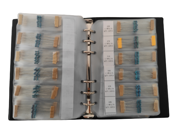 Weerstandensortimentkit - 1400 stuks, 1 Ohm - 4.7M Ohm, 1/4W, 1%
